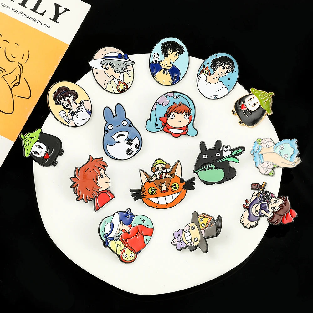 Kawaii Ghibli Enamel Pin Kawaii Side