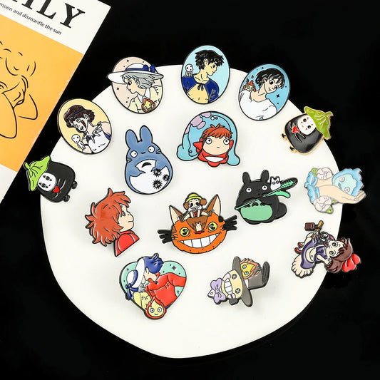 Kawaii Ghibli Enamel Pin Kawaii Side
