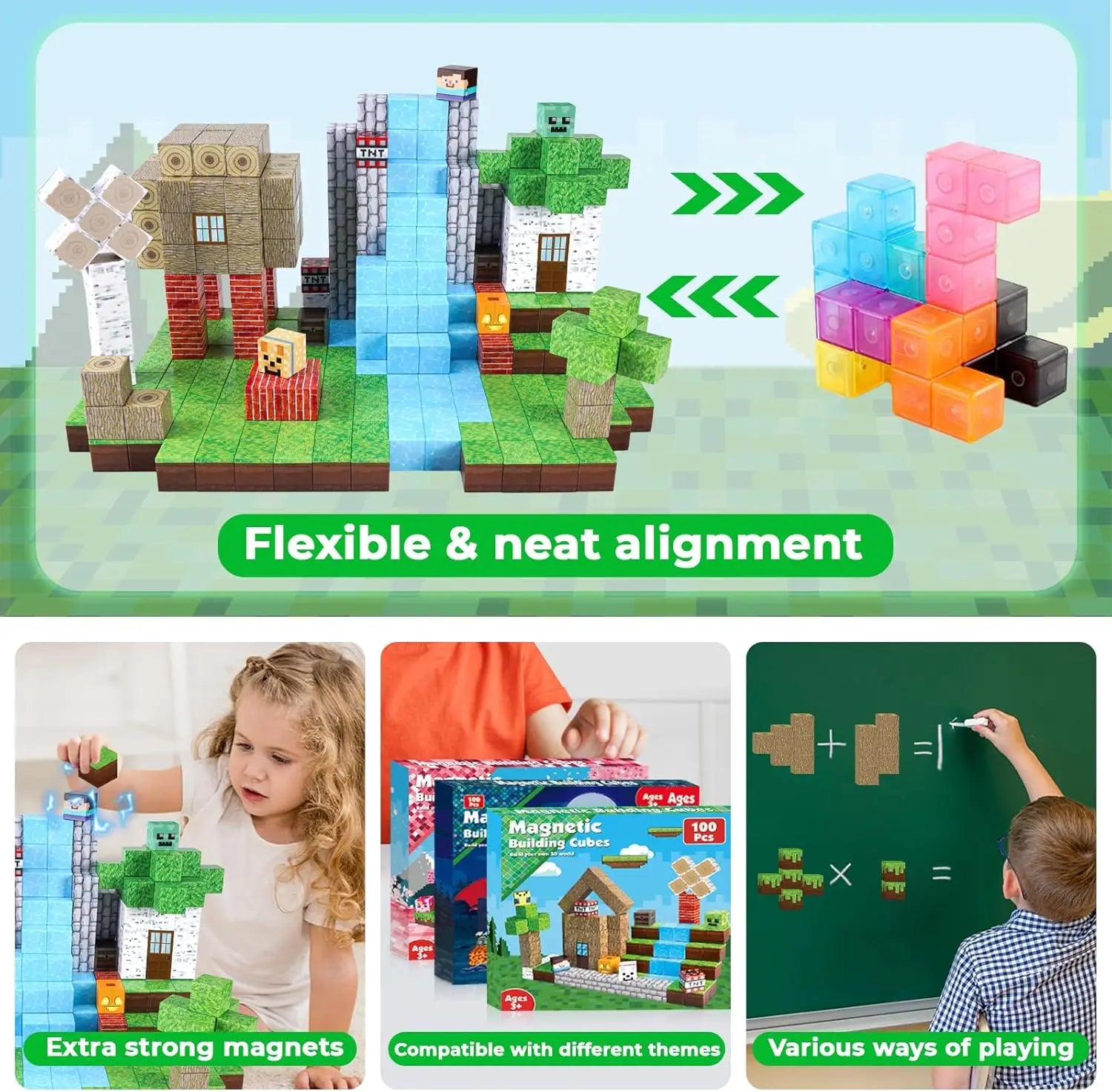 Enchanted Forest Magnetic Building Blocks Kawaii Side