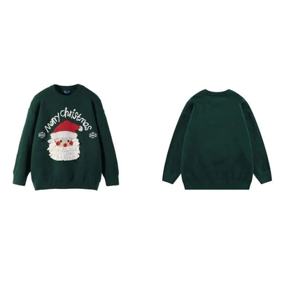 Santa Claus Christmas Sweater Kawaii Side
