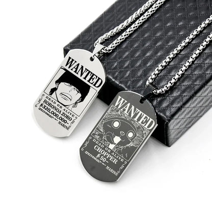 Pirate Tag Necklace Kawaii Side