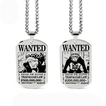 Pirate Tag Necklace Kawaii Side