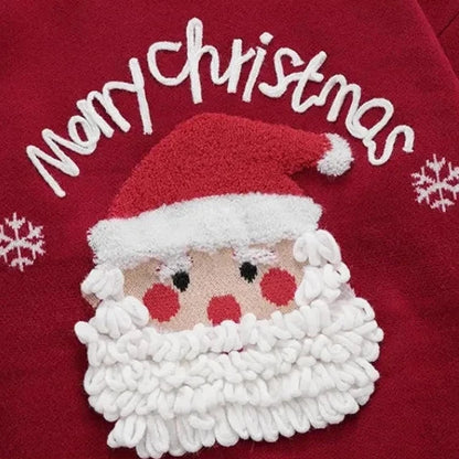 Santa Claus Christmas Sweater Kawaii Side