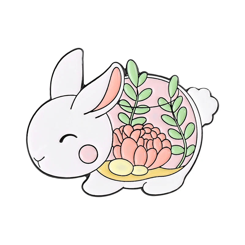 Animal Plant Enamel Pin