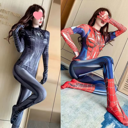 'Miss Spider' Stretchy Tight Costume Bodysuit