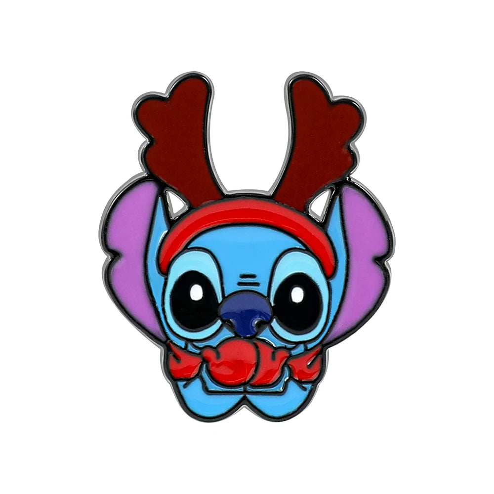 Stitch in Costume II Enamel Pin Kawaii Side