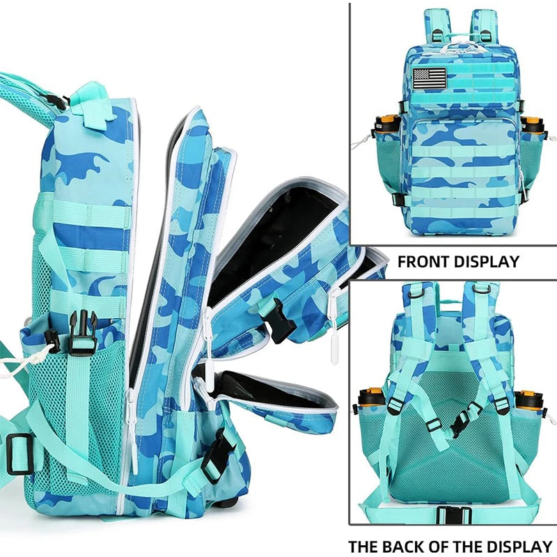 Blue Hurricane - Outdoor Assault Backpack 45L Kawaii Side