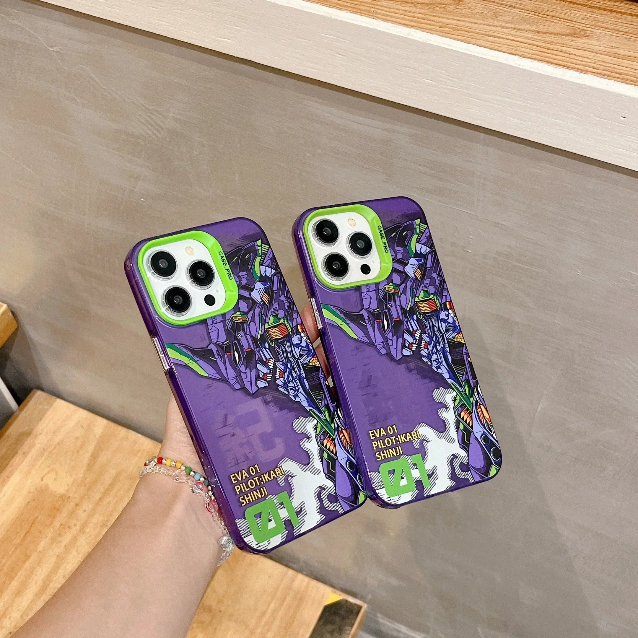 Evagelion Eva Phone Case for iPhone Kawaii Side