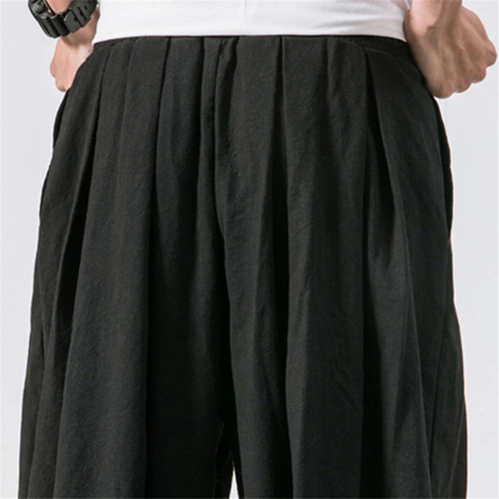 Oriental Style Wave Pants Kawaii Side