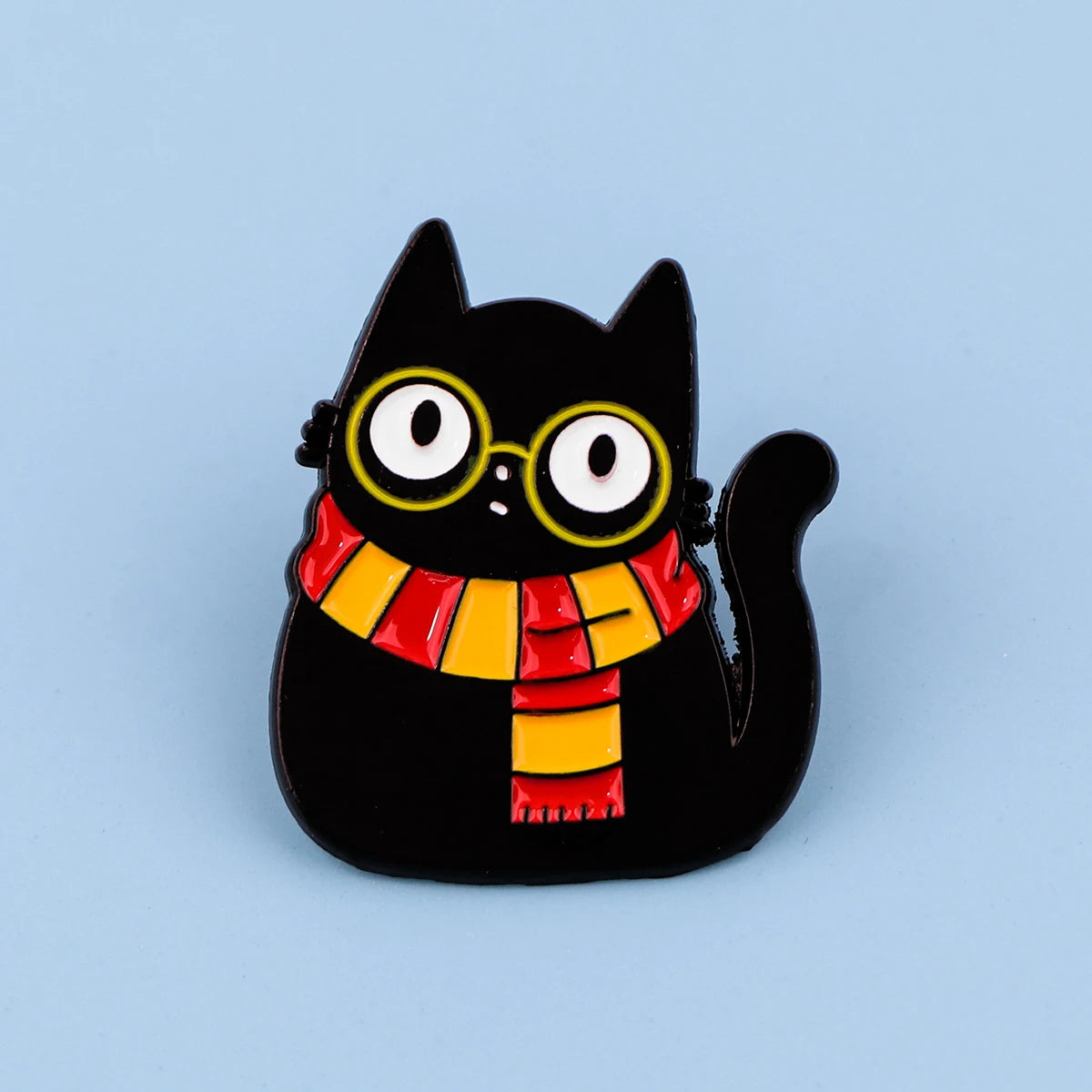 Harry Kitten Enamel Pin Kawaii Side