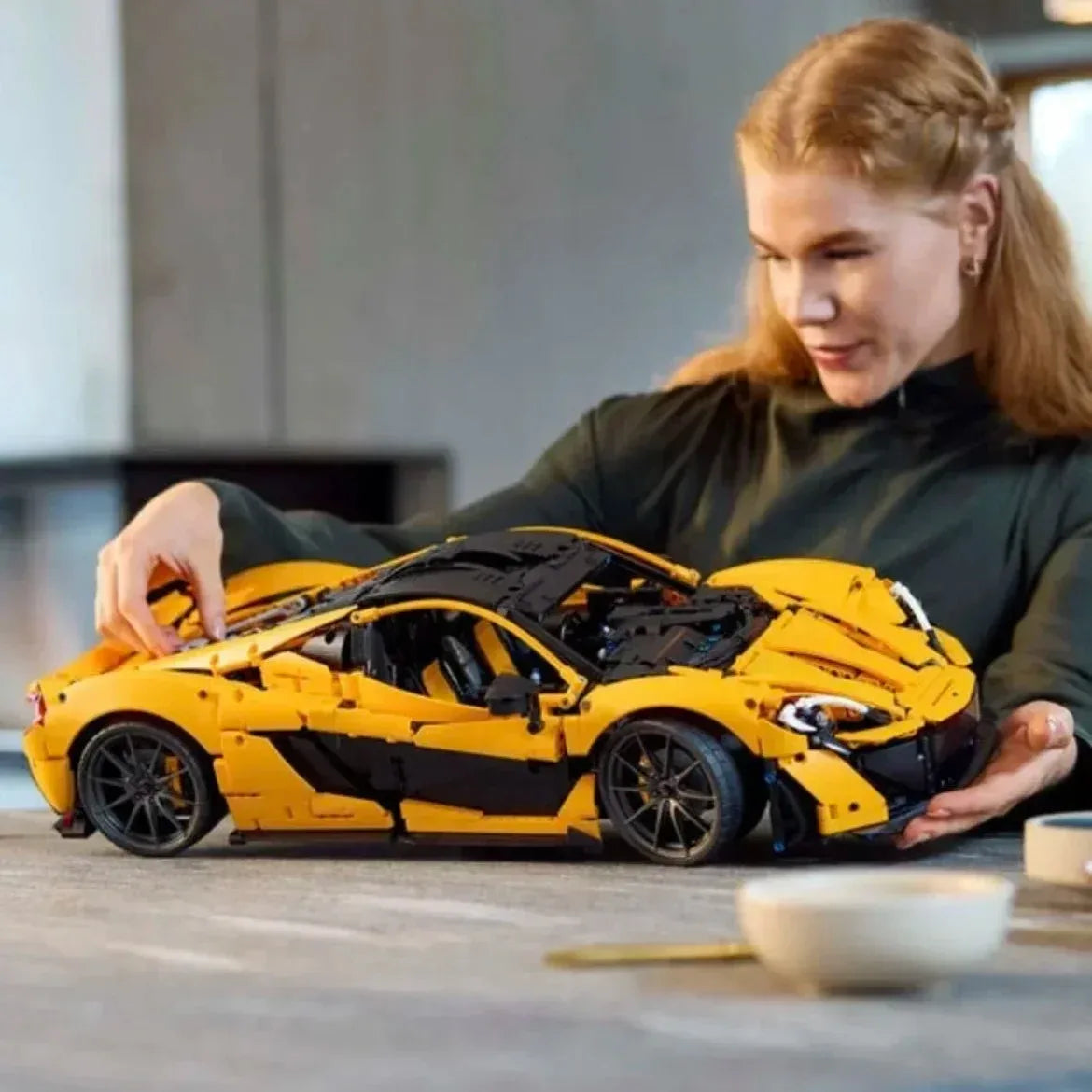 3893 Pcs Pcs Super Racing Car Building Blocks 1:8 Model Kawaii Side