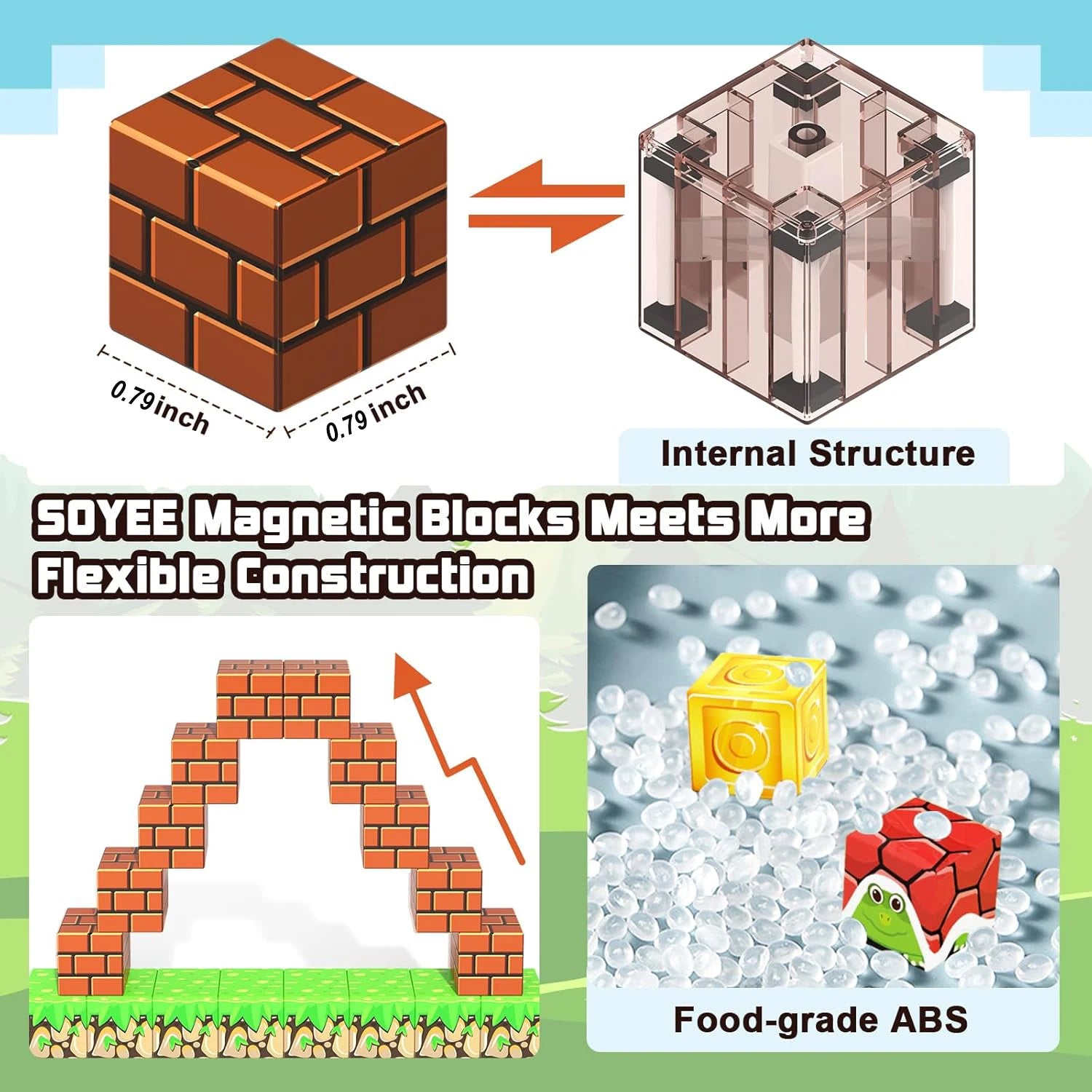 Enchanted Forest Magnetic Building Blocks Kawaii Side