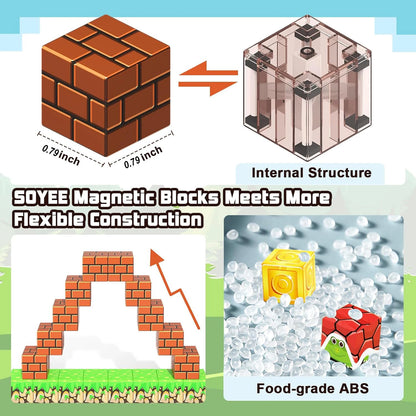 Enchanted Forest Magnetic Building Blocks Kawaii Side