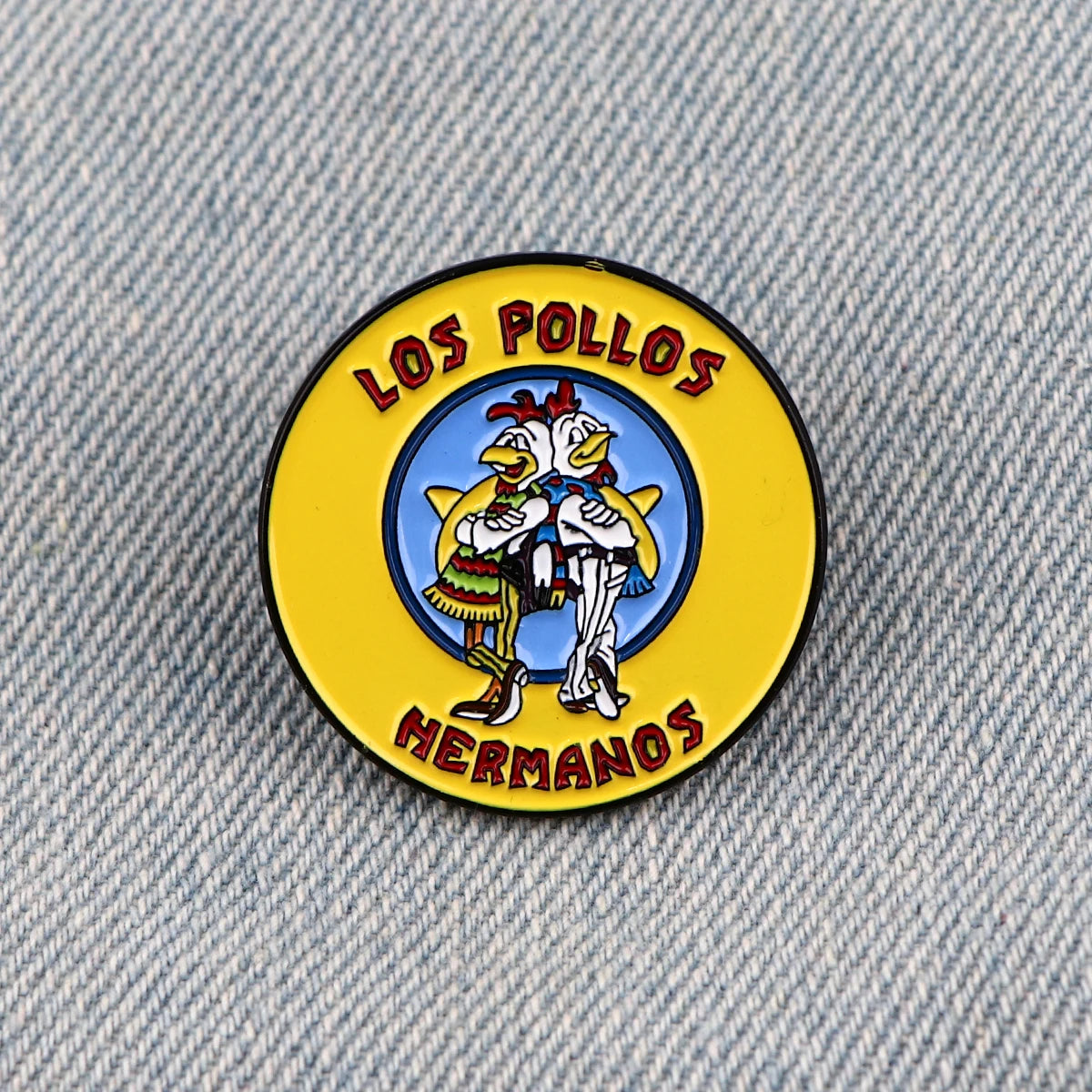 Los Pollos Hermanos Enamel Pin Kawaii Side