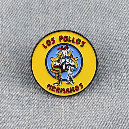 Los Pollos Hermanos Enamel Pin Kawaii Side
