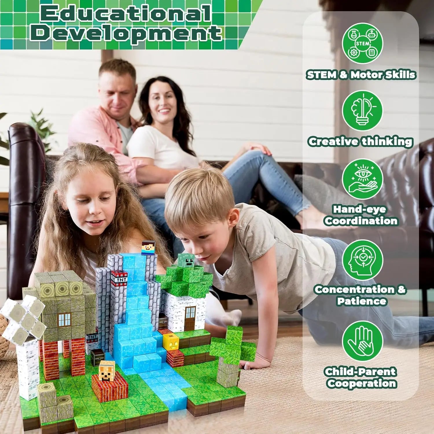 Enchanted Forest Magnetic Building Blocks Kawaii Side
