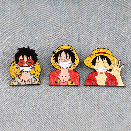 Funny Luffy Enamel Pin