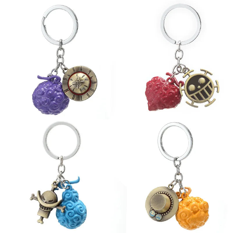 Devil Fruits Keychain Kawaii Side