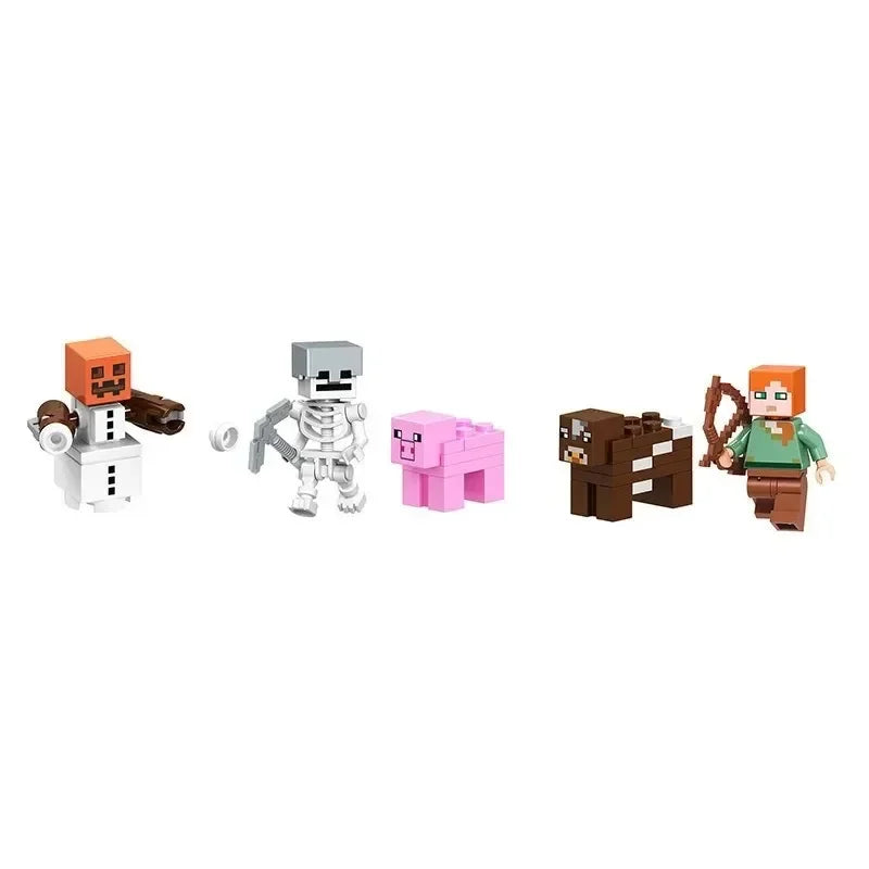 Mini Pixel Figures Building Blocks Kawaii Side
