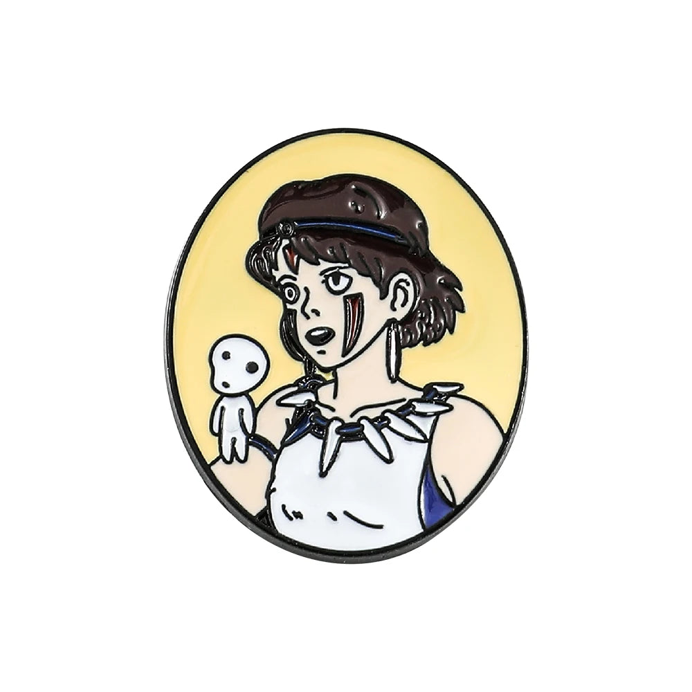 Kawaii Ghibli Enamel Pin Kawaii Side