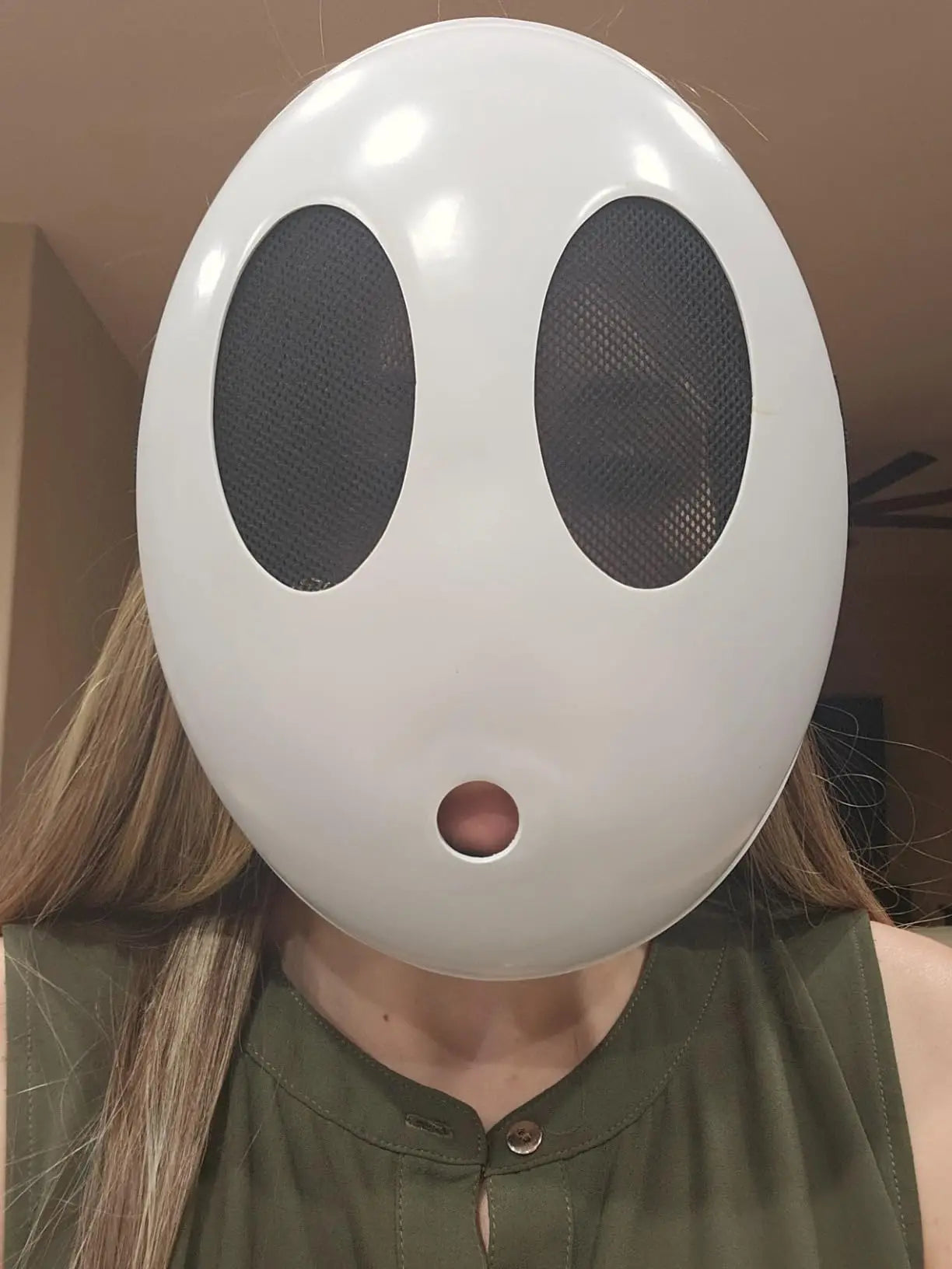 Shy Guy Costume Cosplay Mask Kawaii Side