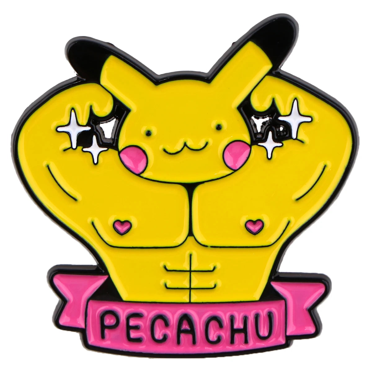 Muscle Monsters Enamel Pin Kawaii Side