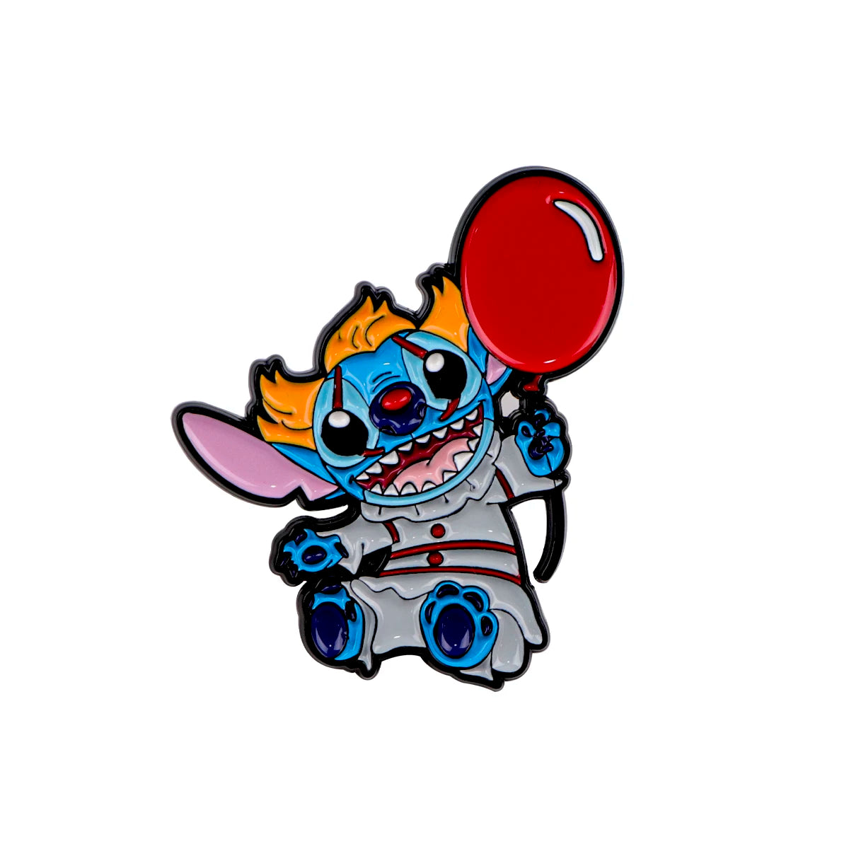Stitch in Costume Enamel Pin Kawaii Side