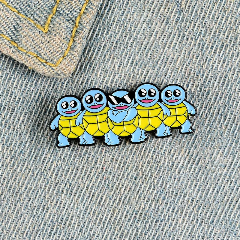 Squirtle Enamel Pin Kawaii Side