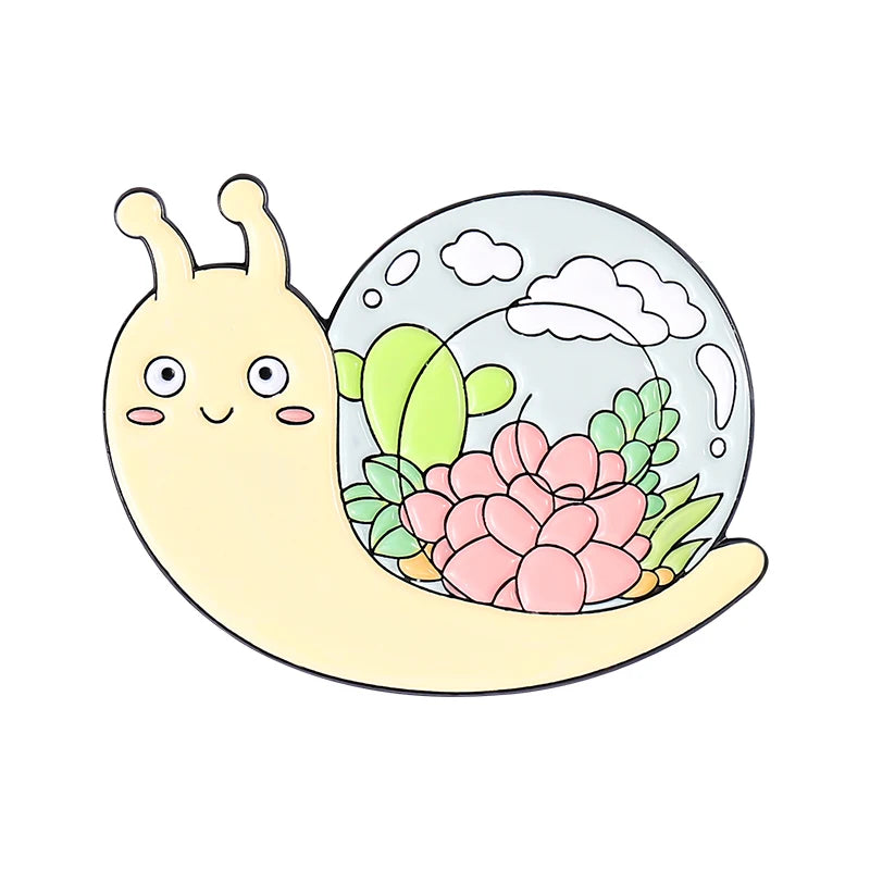 Animal Plant Enamel Pin