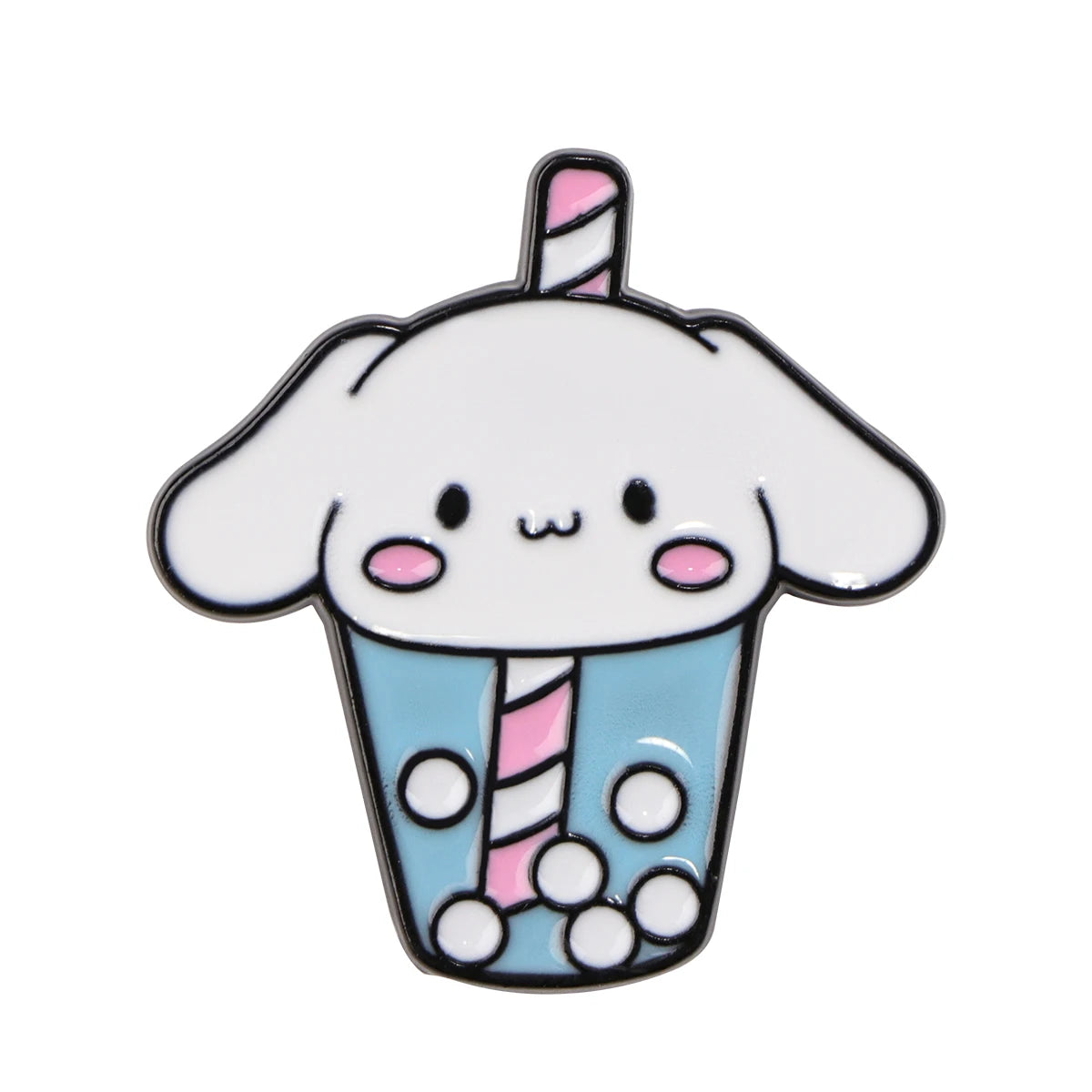 Cute Bubble Tea Enamel Pin Set Kawaii Side