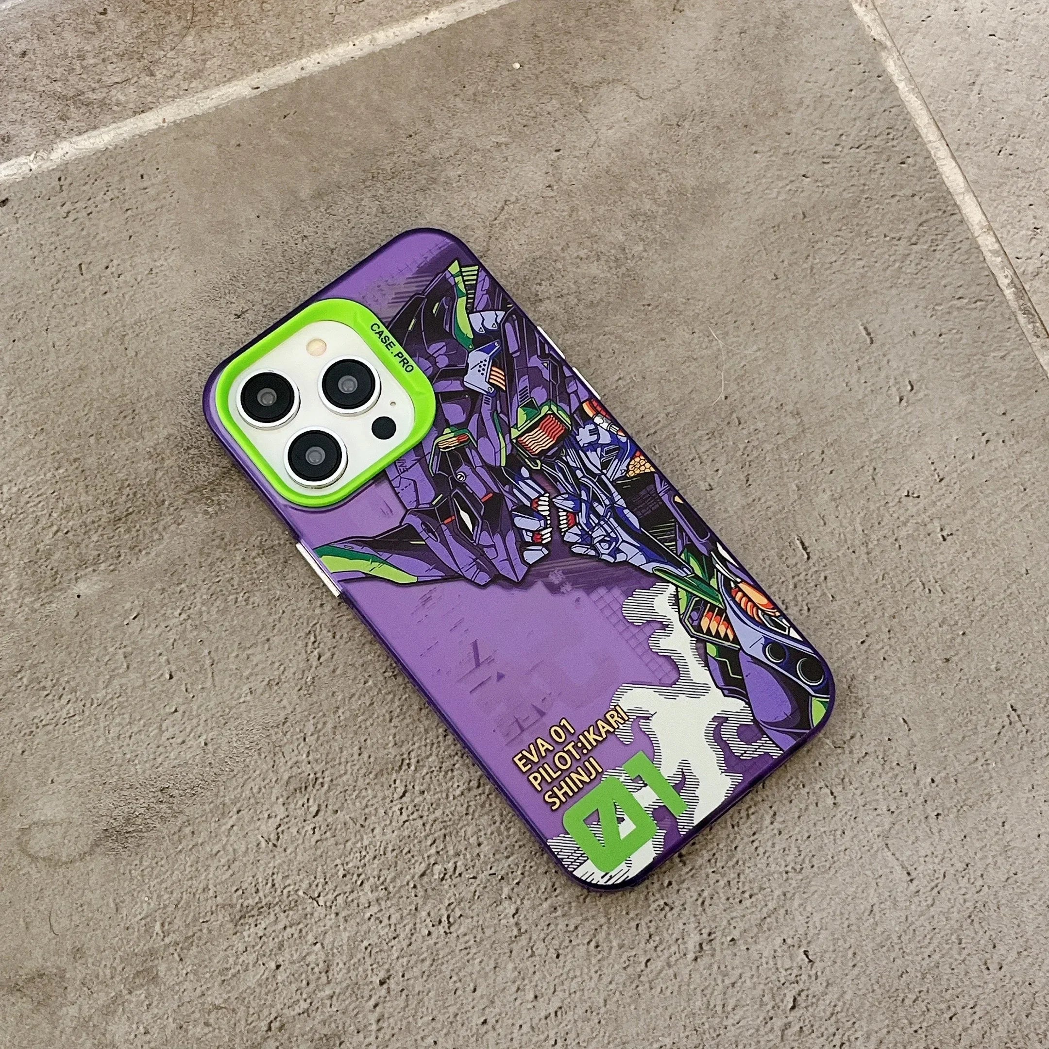 Evagelion Eva Phone Case for iPhone Kawaii Side