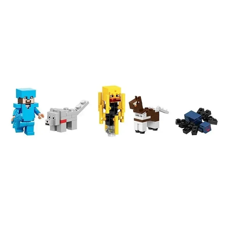 Mini Pixel Figures Building Blocks Kawaii Side