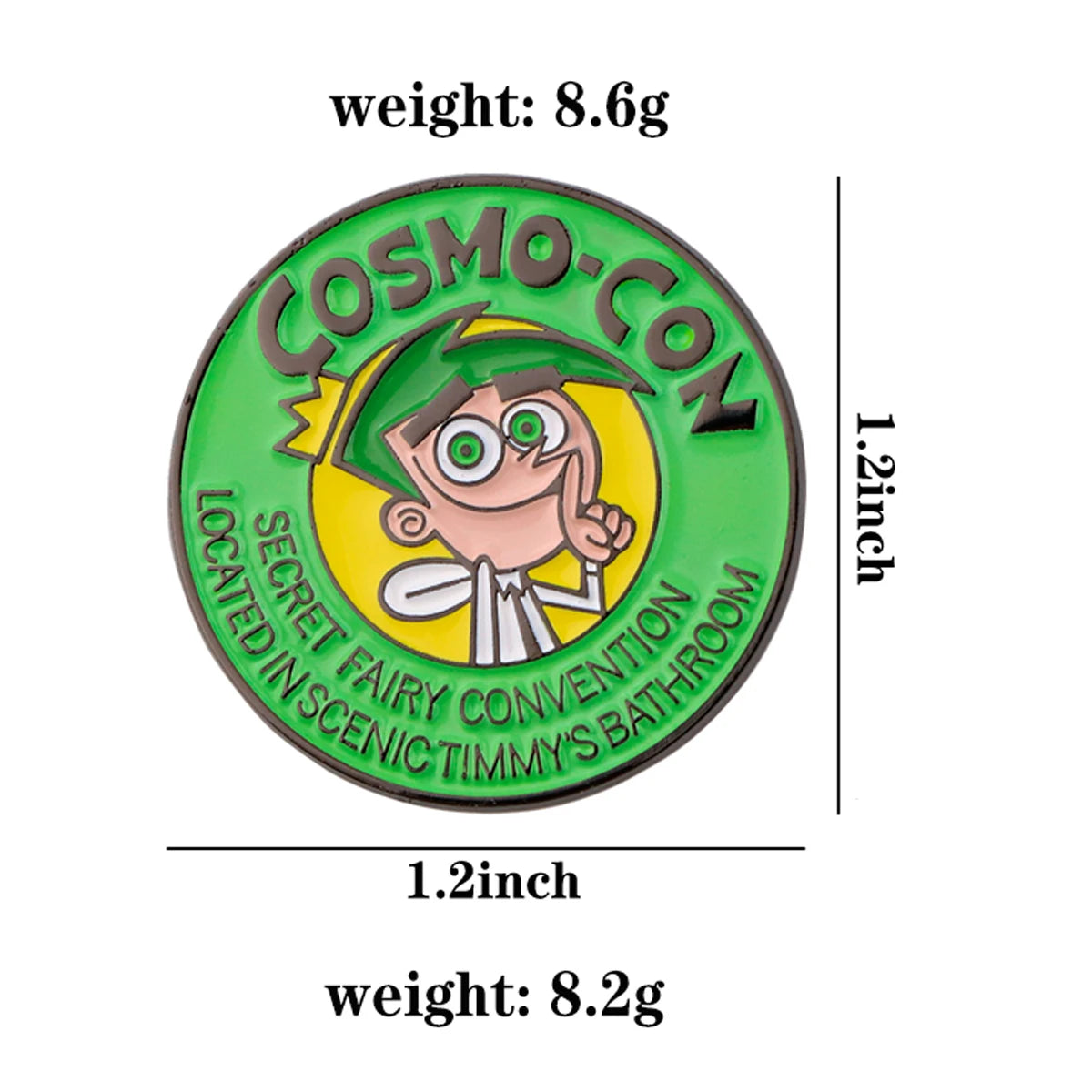 Secret Fairy Convention Enamel Pin Kawaii Side