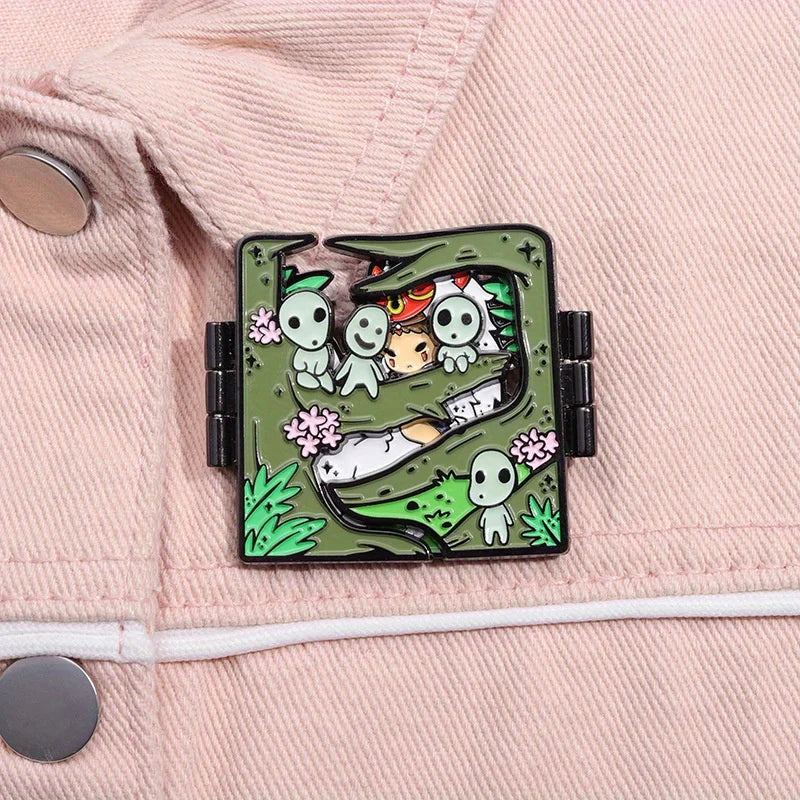 Special Kodama Limited Edition Enamel Pin Kawaii Side
