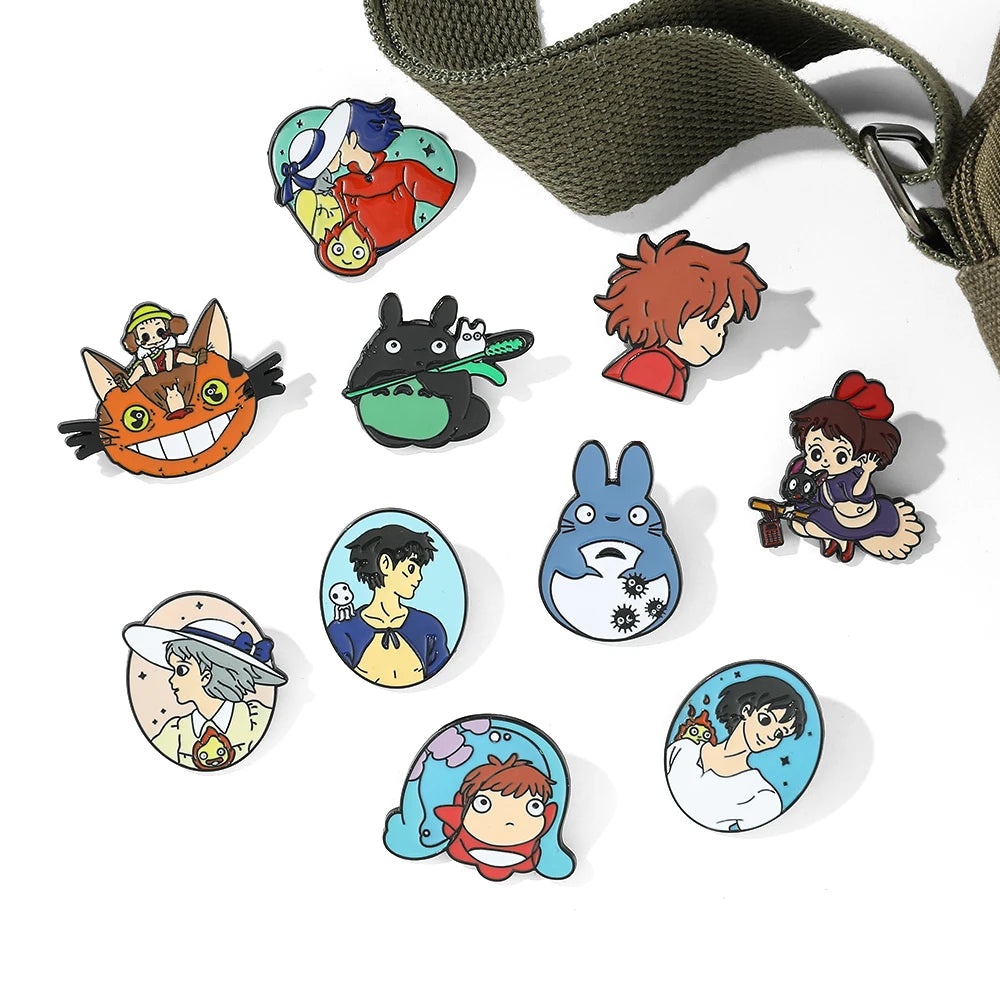 Kawaii Ghibli Enamel Pin Kawaii Side