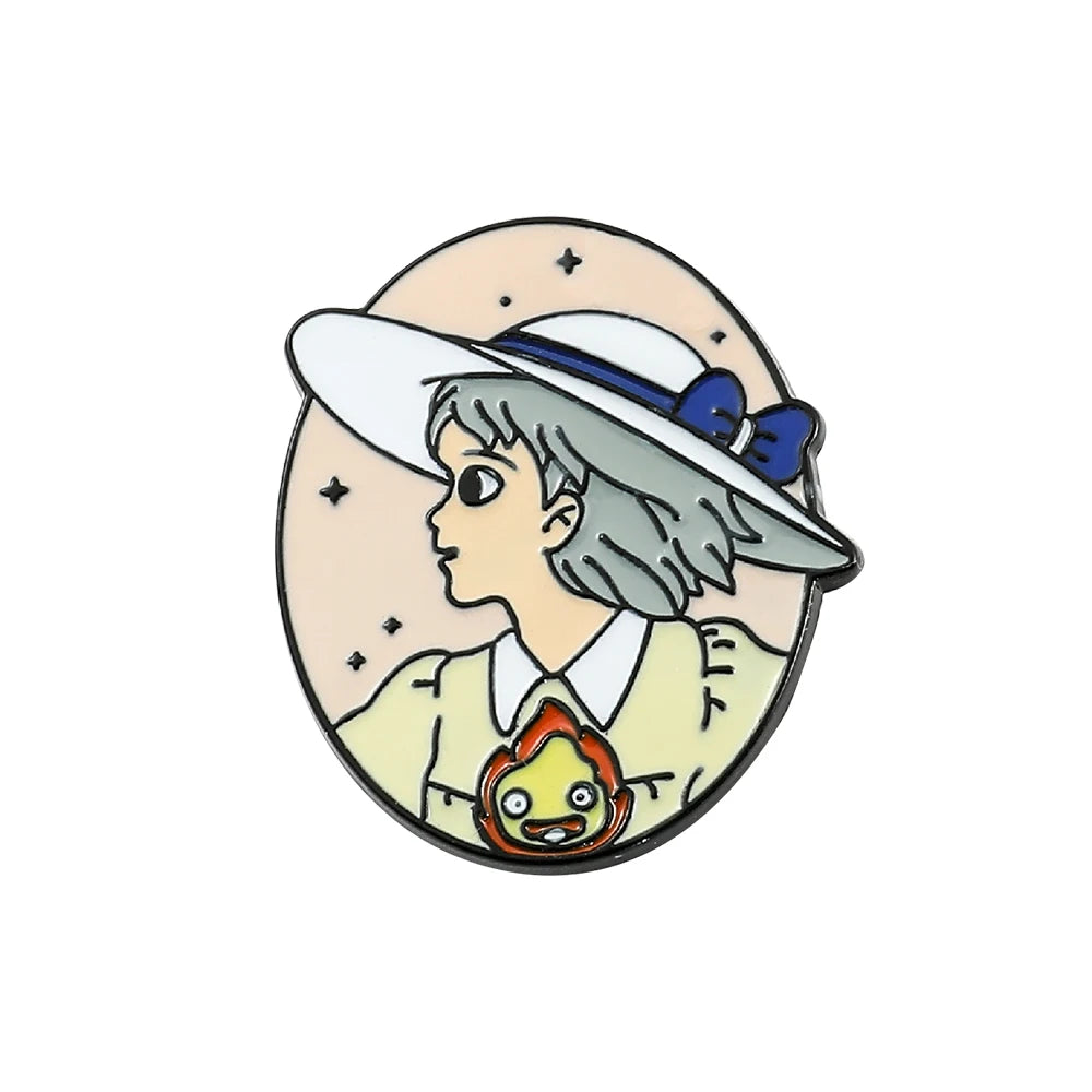 Kawaii Ghibli Enamel Pin Kawaii Side