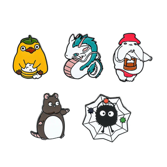 Kawaii Spirited Away Enamel Pin Kawaii Side