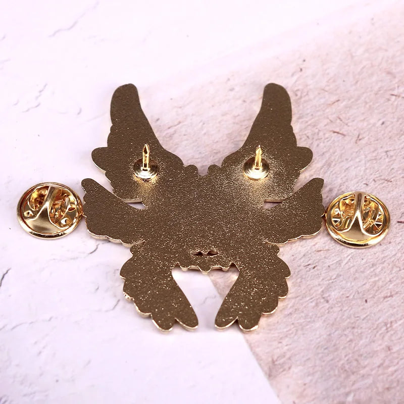 Seraph Angel Enamel Pin Seraphiel Badge Seraphim Brooch Christian Mythology Jewelry Decora Kawaii Side