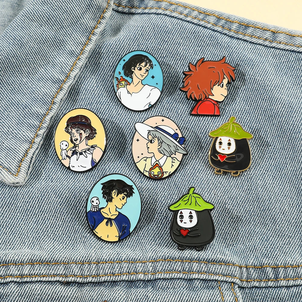 Kawaii Ghibli Enamel Pin Kawaii Side