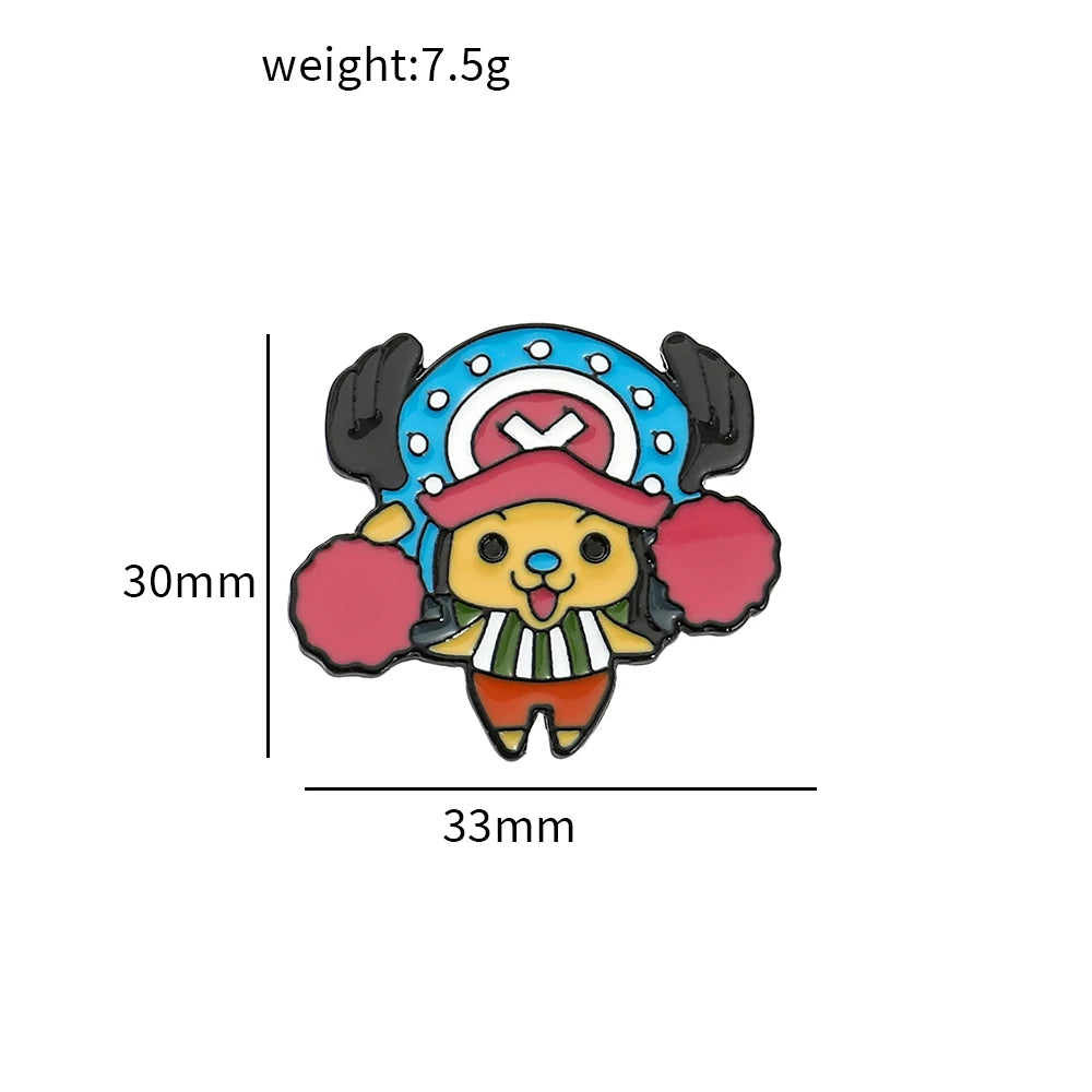 Special Limited Edition Chibi Pirates Enamel Pin Kawaii Side