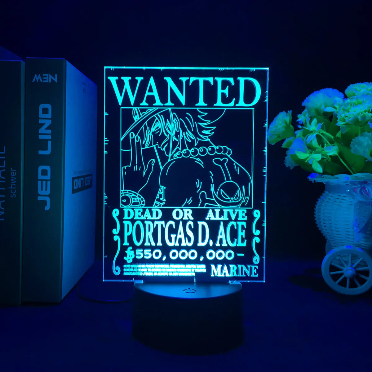 Pirate Wanted Lamp Kawaii Side
