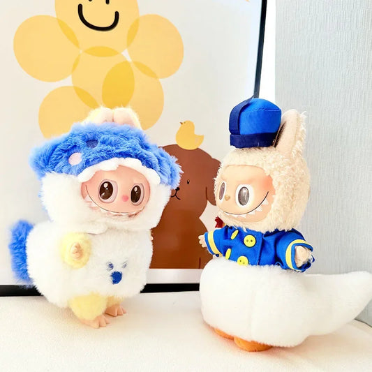 Kawaii Labubu Shark Duck Sailor Costume (Labubu Not Included)