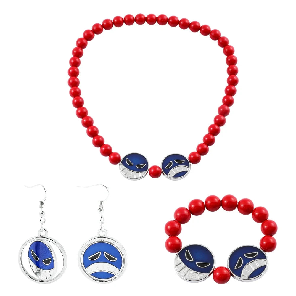 Ace Necklace, Earring and Bracelet Kawaii Side