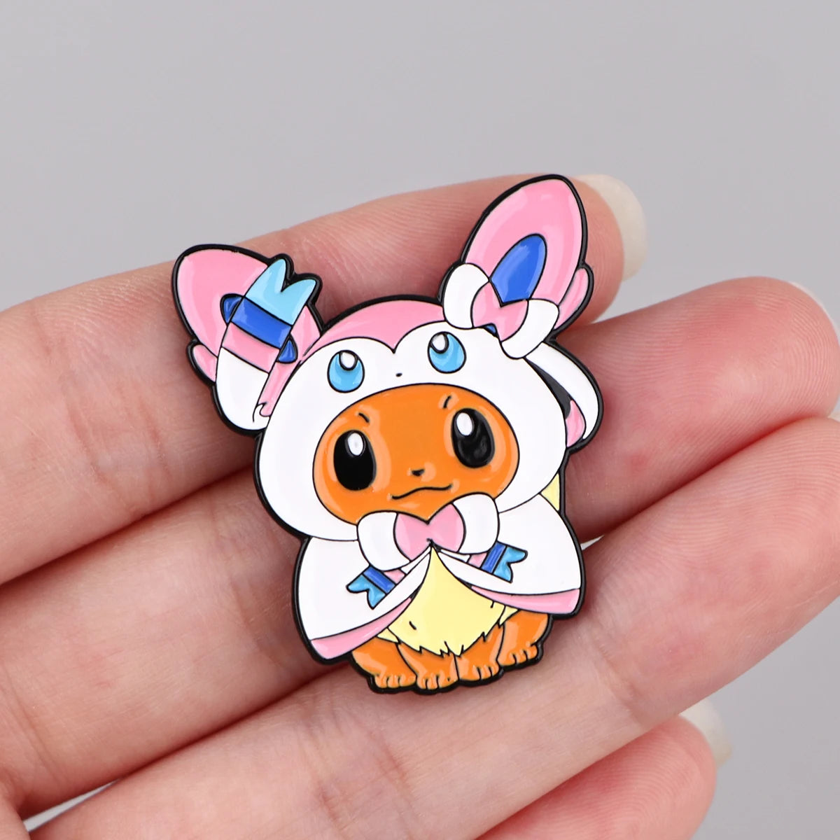 Eevee Enamel Pin Kawaii Side
