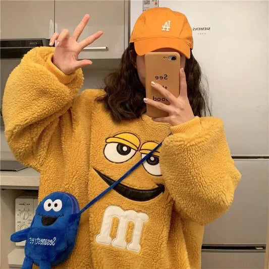 Soft and Kawaii M&M's Hoodie Kawaii Side