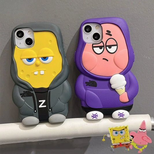 Sponge Bob and Patrick Star iPhone Protective Case Kawaii Side