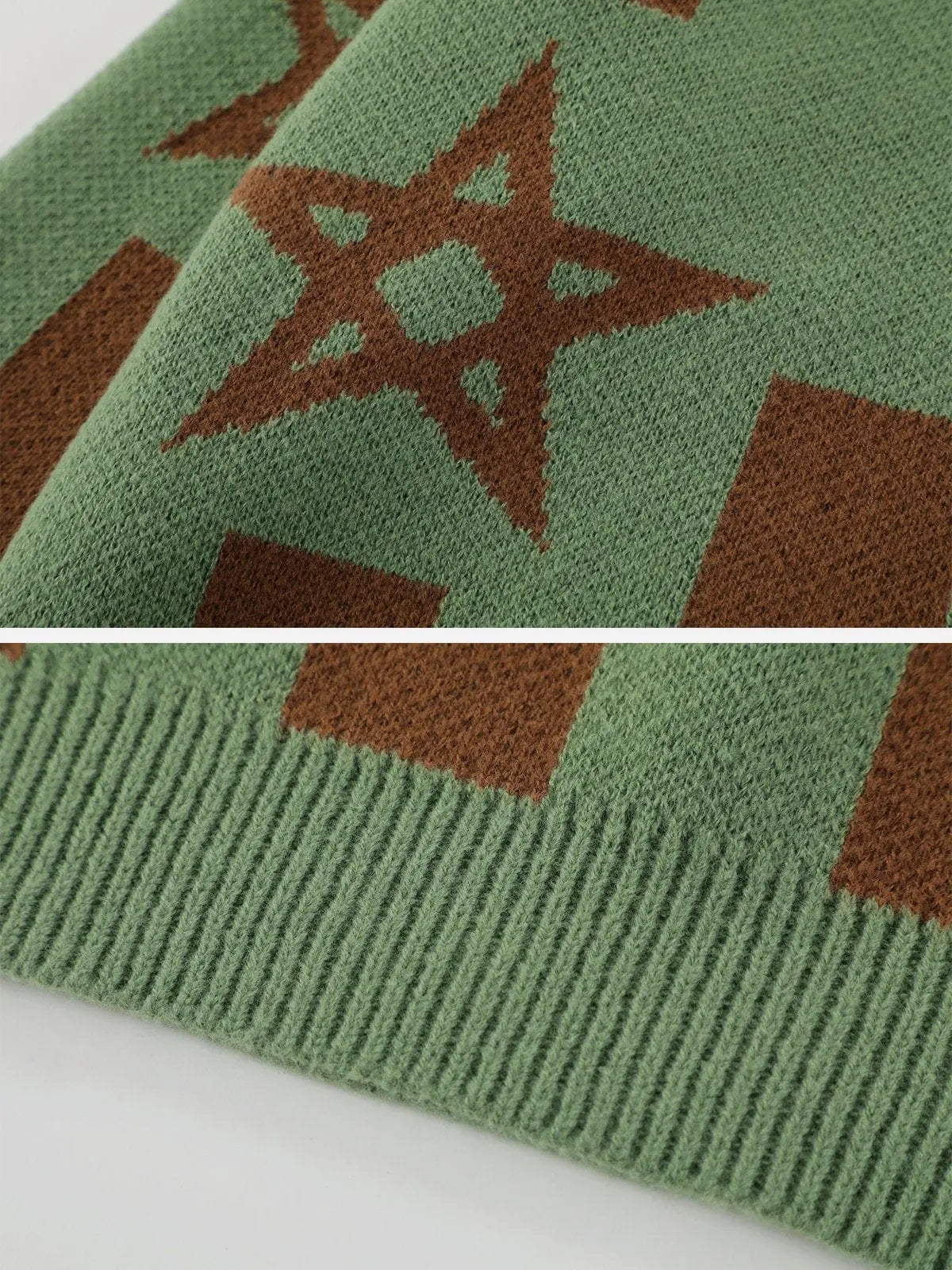 Star Embroidery Sweater - Kawaii Side