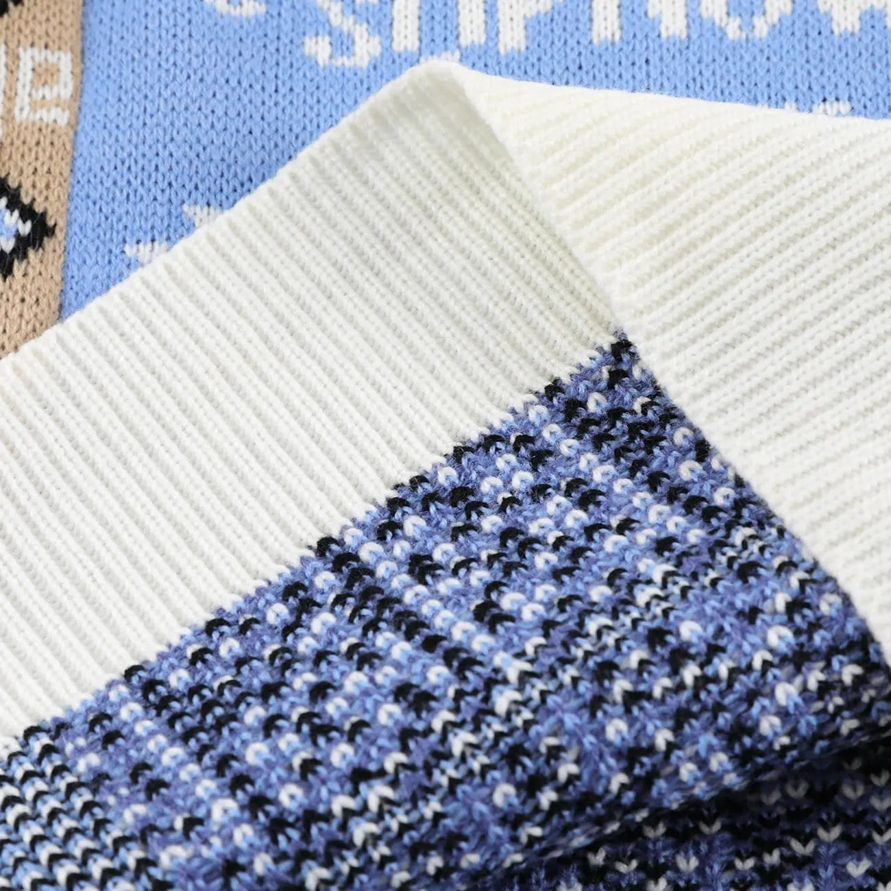 Vintage Stitching Bear Knit Sweater - Kawaii Side