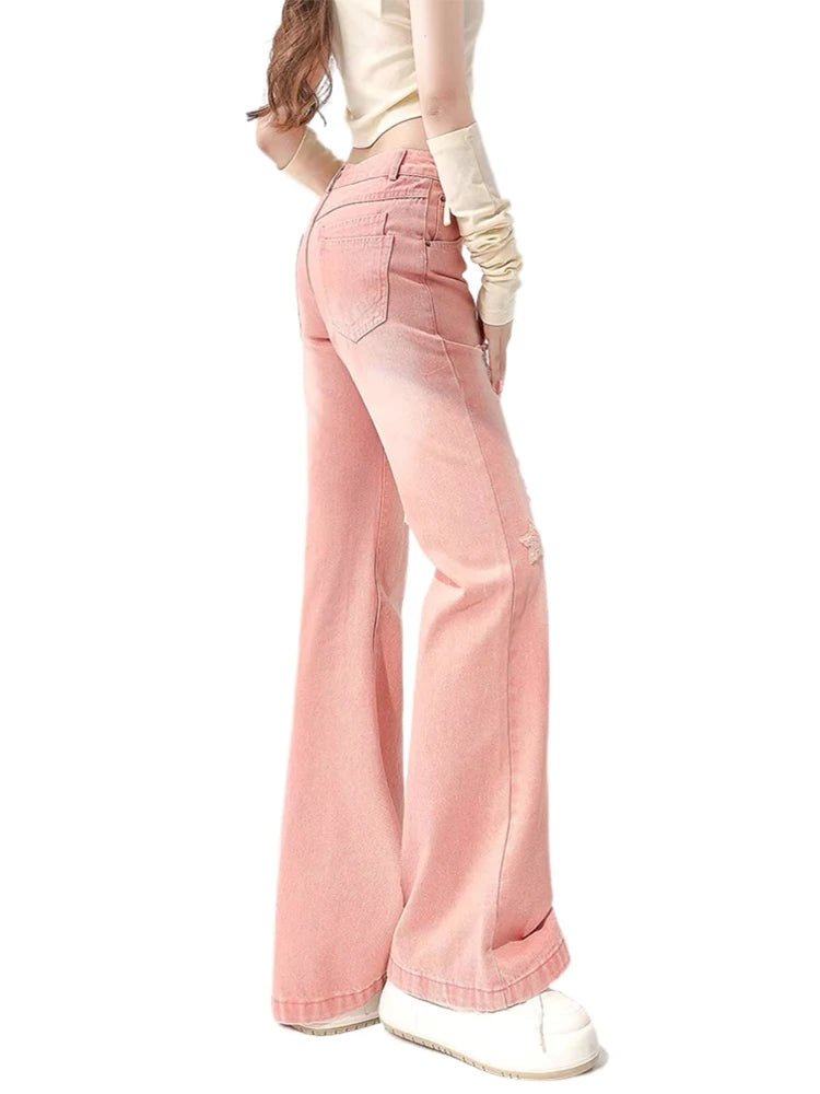 Y2K Kawaii Ripped Jeans Kawaii Side