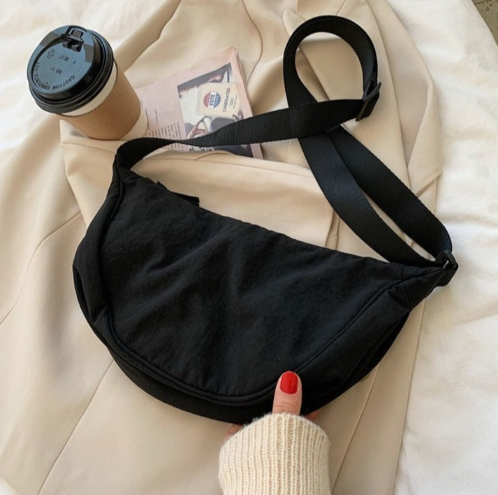 Always Ready To Go Canvas Shoulder Bags Kawaii Side
